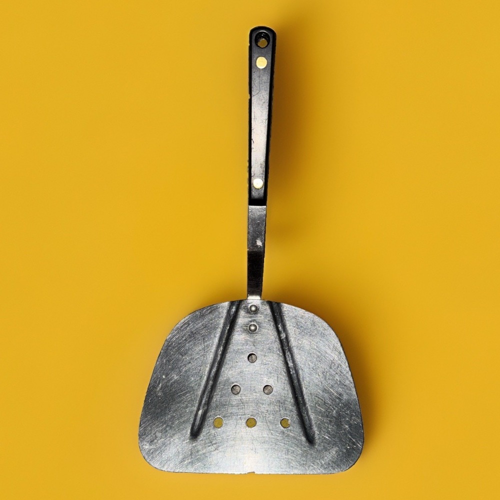 Vtg Stainless Slotted Masterpiece Spatula Wide Turner Flipper Made In Japan